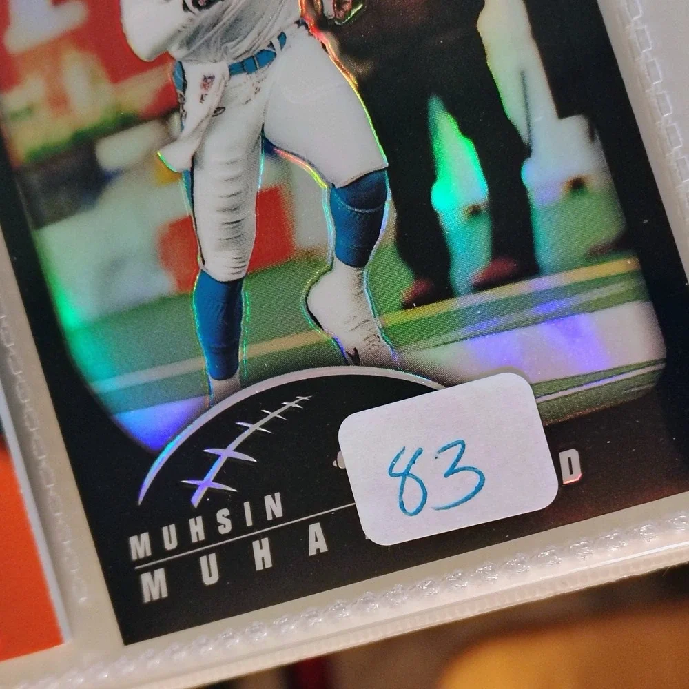 2002 Topps Chrome Muhsin Muhammad #56‎ Black Refractor 201/599 Carolina Panthers